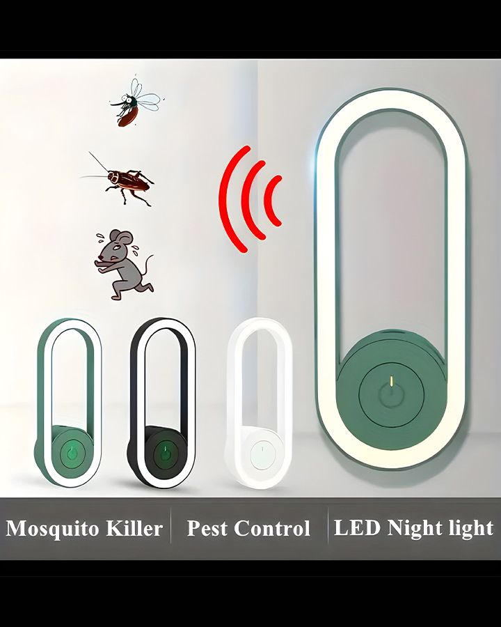 چراغ خواب و حشره کش برقی اولتراسونیک کد 6374 - Image 3