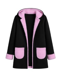 Alternative view of هودی دخترانه لبه خزمدل Narnia (صورتی)