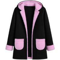 هودی دخترانه لبه خزمدل Narnia (صورتی)