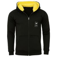 سویشرت کلاه خز مردانه مدل Arzhan (زرد)