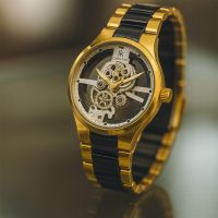 ساعت مردانه شیشه ای مدل ik کد 6400