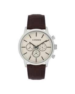 Alternative view of ساعت مردانه cttizen vip طرح ۳ موتوره (صفحه نقره ای) کد 6405