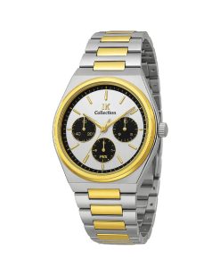 ساعت مچی مردانه collection مدل ik(نقره ای طلایی) کد 6403