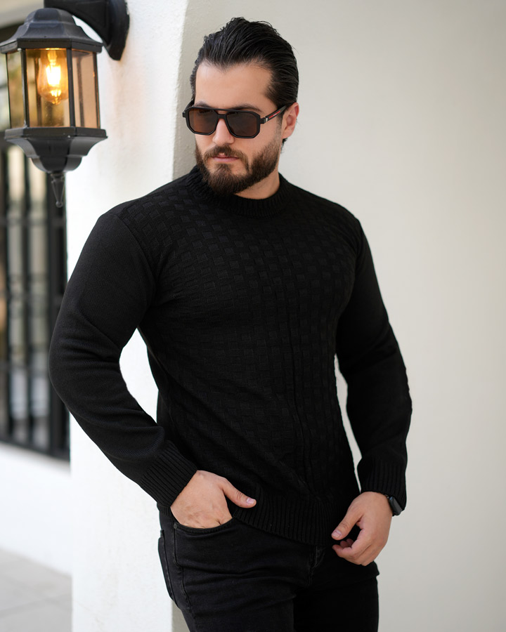 بافت مردانه مدل carlo (مشکی) کد 6422 - Image 3