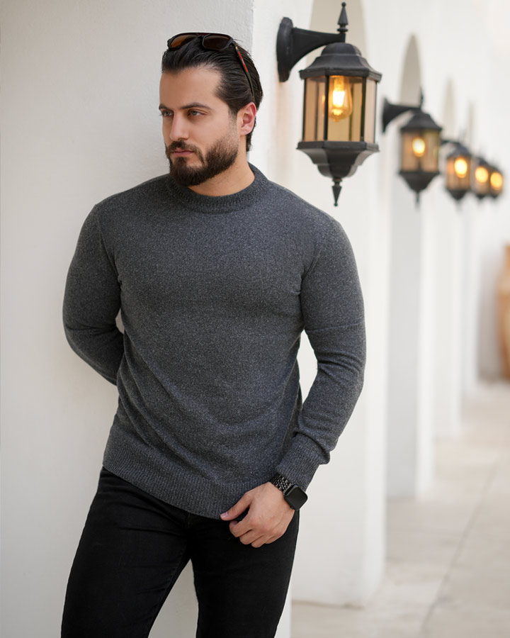 بافت مردانه مدل slaniek (زغالی) کد6416 - Image 3