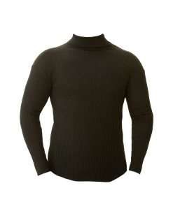 Alternative view of بافت مردانه یقه اسکی کشی ( مشکی )کد6430