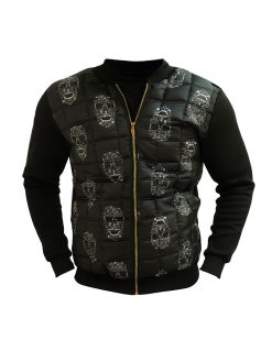 Alternative view of کاپشن مردانه طرح اسکلت کد 6393