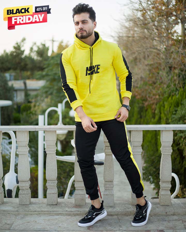 ست سویشرت و شلوار Nike مدل Demon (زرد) - Image 9