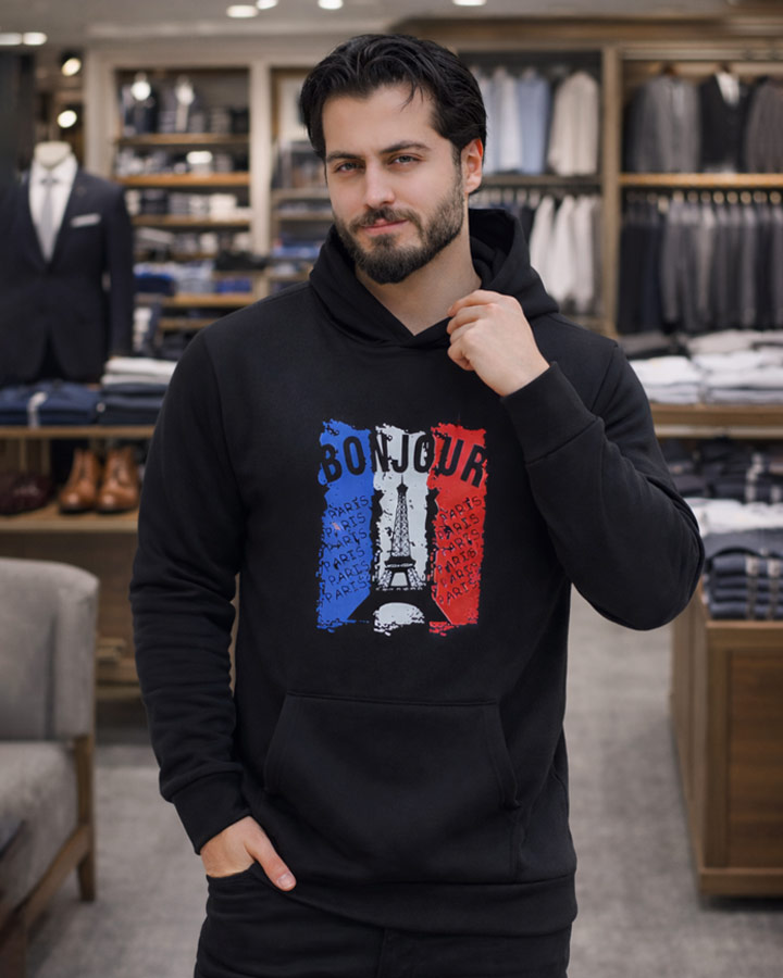 سویشرت مردانه مدل Bonjour کد 6299 - Image 5