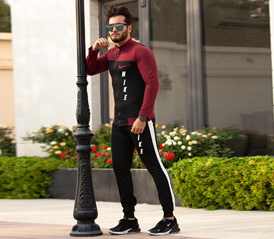 ست سویشرت وشلوار مردانه Nike مدل Midas (زرشکی) - Image 6