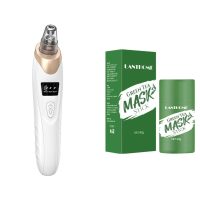 پکیج دستگاه میکرودرم خانگی + ماسک روشن کننده و ضد لک چای سبز مدل Lanthome ویژه