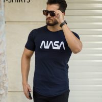 تیشرت مردانه مدل NASA (سورمه ای)
