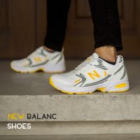 کفش مردانه new balanc مدل ABZ (سفید زرد)