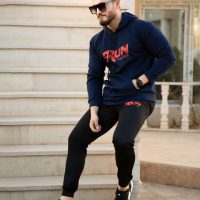 ست سویشرت شلوار مردانه مدل Parades (سورمه ای)