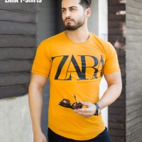 تیشرت مردانه مدل ZARA (خردلی)