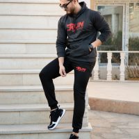 ست سویشرت شلوار مردانه مدل Parades (زغال سنگی)