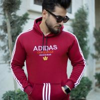 هودی مردانه Adidas مدل Karon (زرشکی)