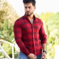 پیراهن مردانه WHI (زرشکی)