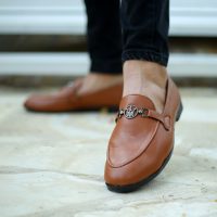 کفش مجلسی مردانه مدل Carroll (عسلی)