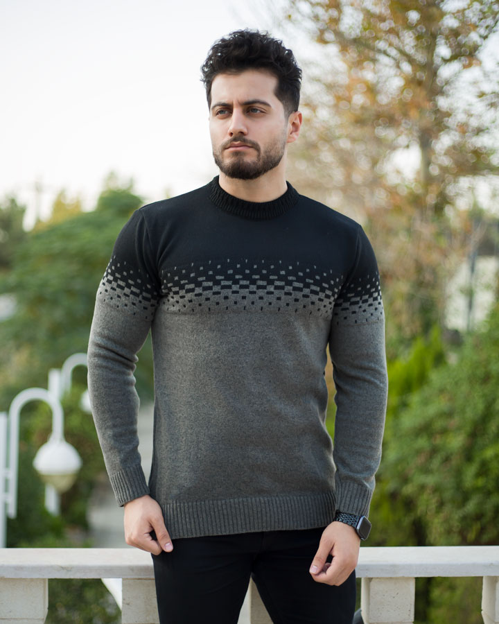 بافت مردانه مدل ROMO (طوسی) - Image 6