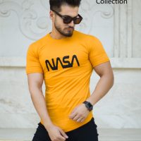 تیشرت مردانه مدل NASA (خردلی)