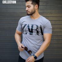 تیشرت مردانه مدل ZARA (طوسی)