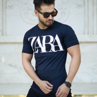 تیشرت مردانه مدل ZARA (سرمه ای)