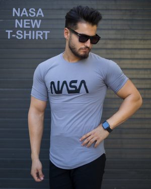 تیشرت مردانه مدل NASA (طوسی)