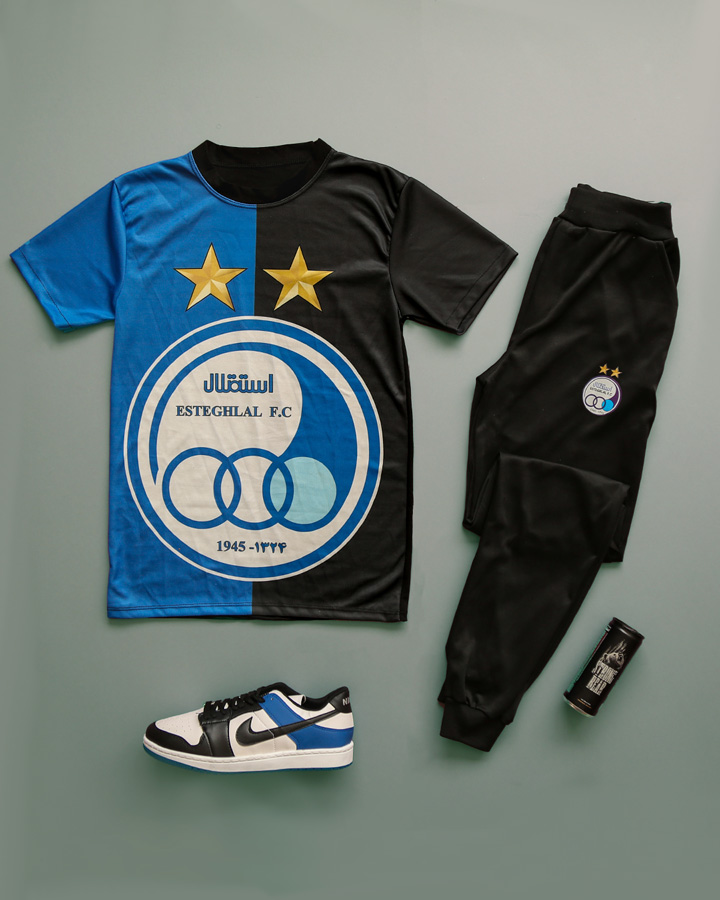 ست تیشرت وشلوار استقلال مدل kongore - Image 3