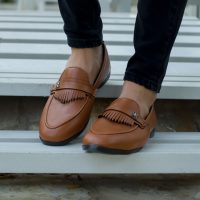 کفش مجلسی مردانه مدل Jimo (عسلی)