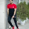 ست تیشرت وشلوار Reebok مدل GK (مشکی قرمز)
