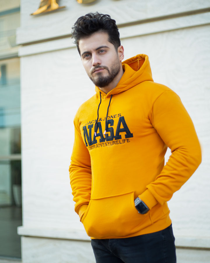 هودی مردانه Nasa مدل Jack (خردلی) - Image 3
