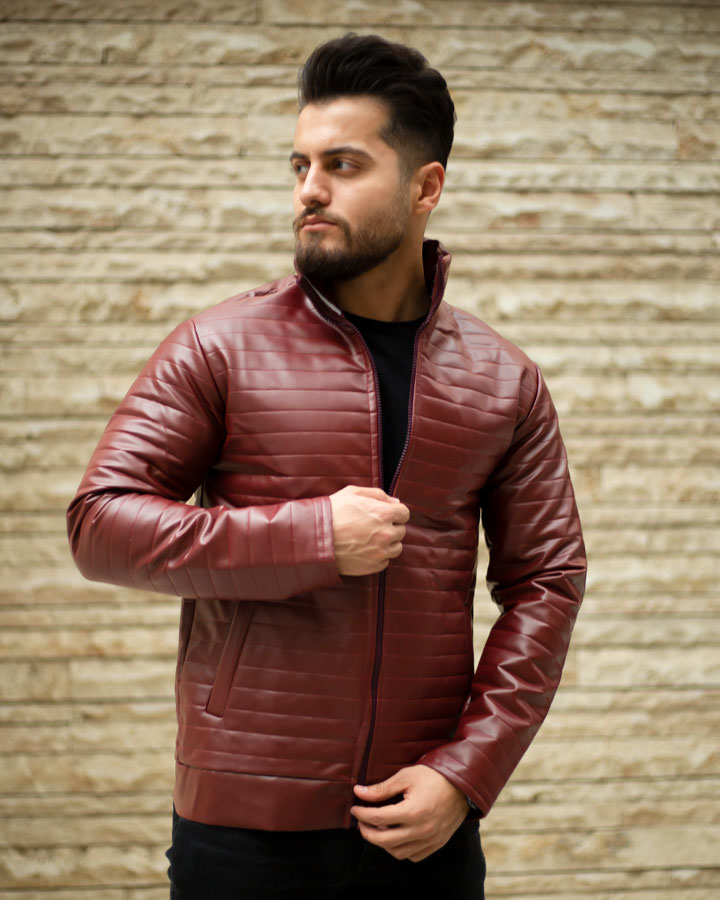 کاپشن مردانه مدل Araz (عنابی) - Image 3