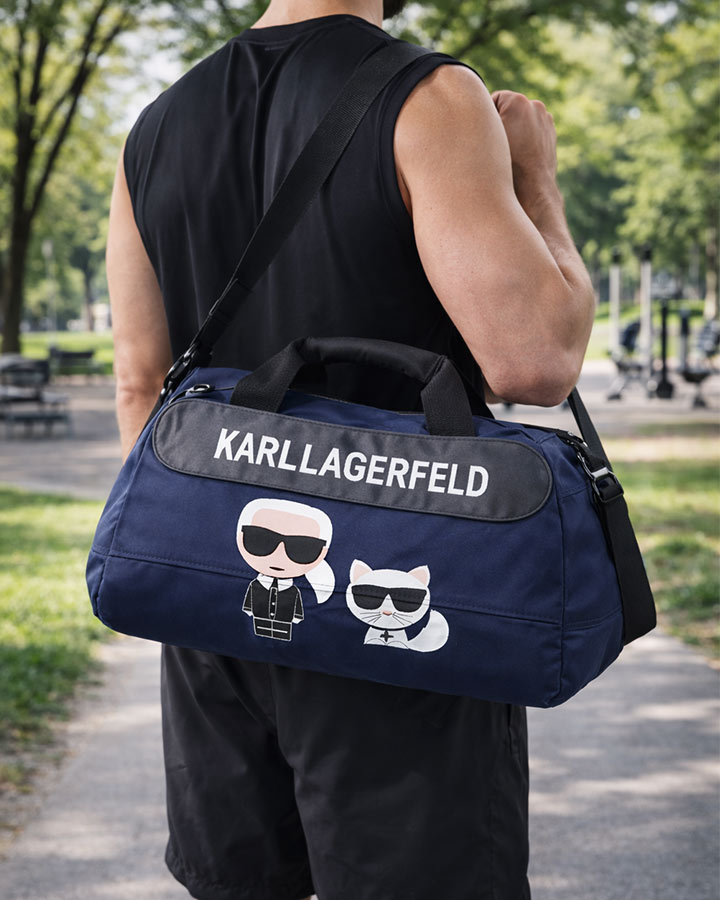 ساک ورزشی مدل karllagerfeld ( سورمه ای)کد 6462 - Image 3
