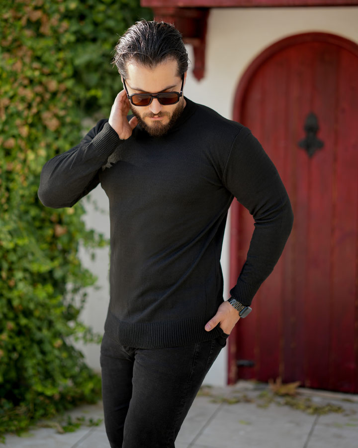 بافت مردانه مدل slaniek ( مشکی ) کد 6415 - Image 3