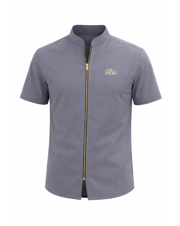 پیراهن نیم آستین مردانه مدل soprx(طوسی) کد6479