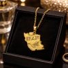 گردنبند طرح IRAN کد 6483