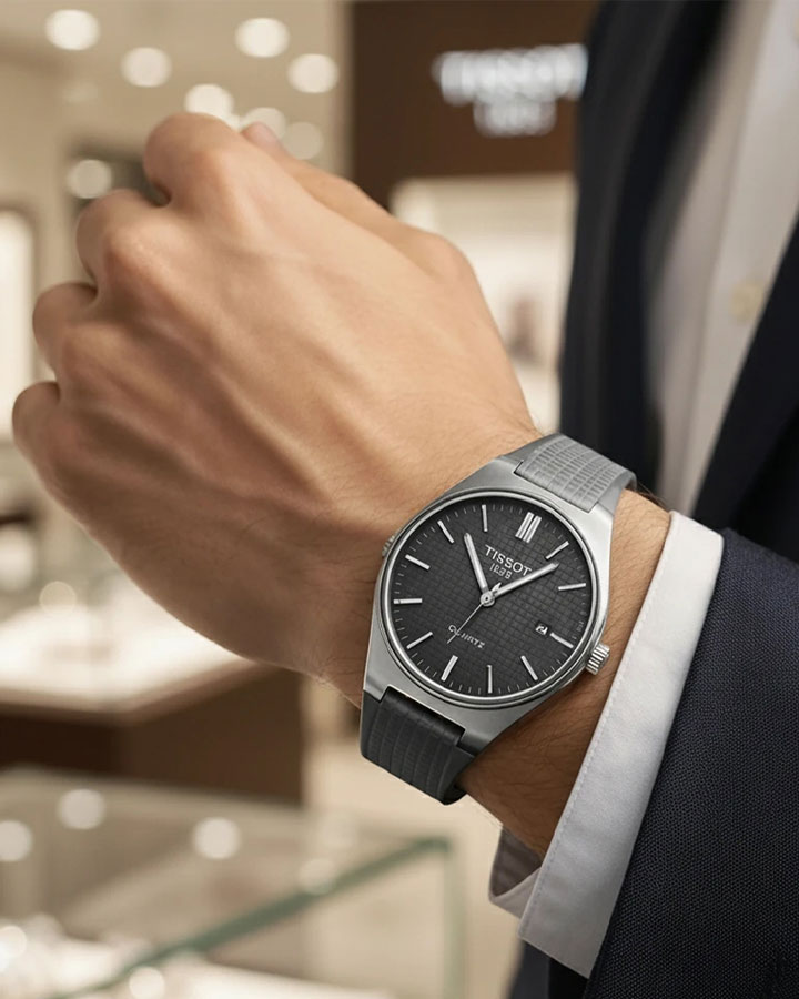 ساعت مردانه مدل Tissot Quartz ( طوسی )کد 6505 - Image 3