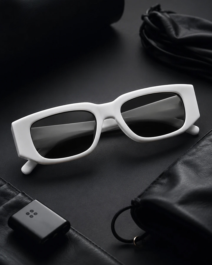 عینک اسپرت مدل PRADA ( فریم سفید ) کد 6523 - Image 5