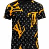 تیشرت مردانه طرح LV (نارنجی) کد6529