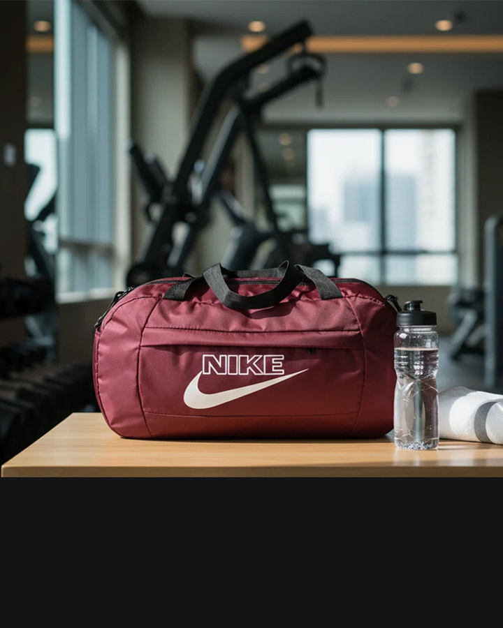 ساک ورزشی مدل NIKE ( زرشکی )کد 6515 - Image 3