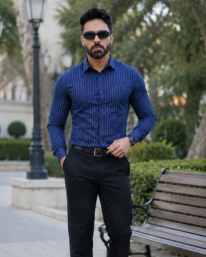 پیراهن مردانه مدل FASHION کد 6525 - Image 3