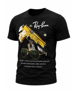 تیشرت مردانه طرح rey ban کد6544