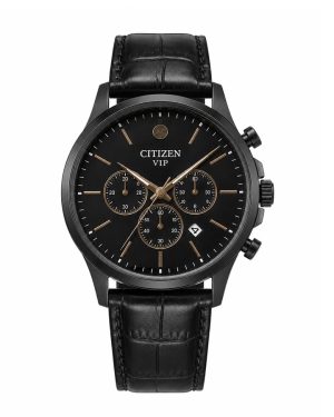 ساعت مردانه cttizen vip طرح سه موتوره (تمام مشکی )کد6555
