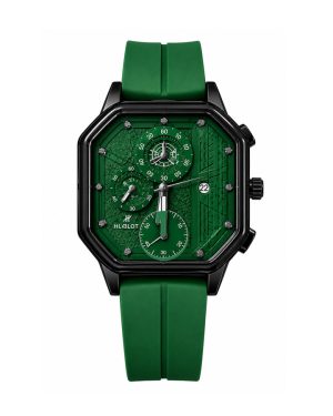 ساعت HUBLOT طرح سه موتوره (سبز) کد 6558