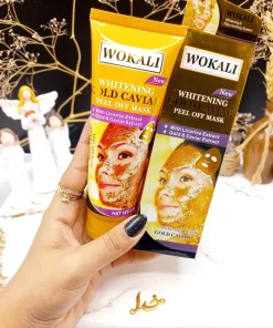 ماسک طلای تیوپی همراه با عصاره خاویار برند وکالی WOKALI کد WKL 403