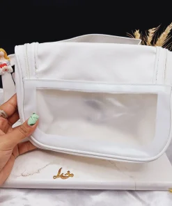 Alternative view of کیف آرایشی واشبگ بیضی سفید  سایز بزرگ WASHBAG