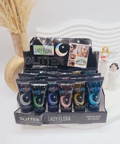 Alternative view of گلیتر مایع تیوپی طرح ماه و ستاره برند GLITTER کد 002