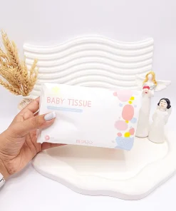 دستمال پنبه ای 100 برگ وارداتی BABY TISSUE کد 1423