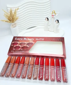 پک رژ مایع 12 تایی برند Lura Beauty کد 6689